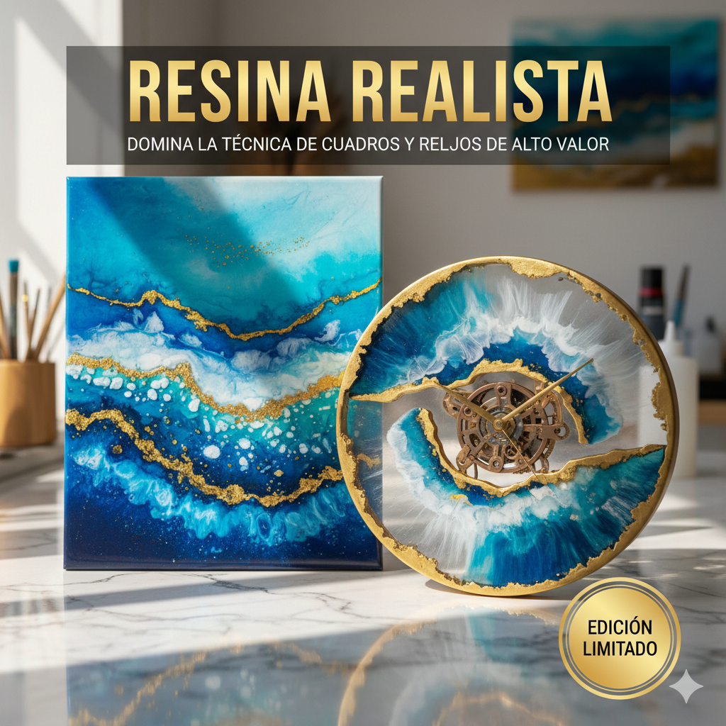 Resina Realista: Domina la Técnica de Cuadros y Relojes de Alto Valor💎